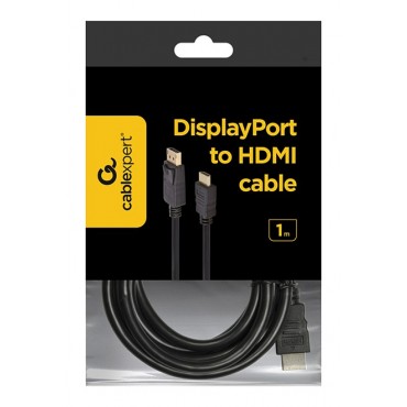 DisplayPort to HDMI-kabel - 1m - Easily connect an HDMI display to a DisplayPort video source 