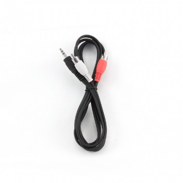 3.5 mm stereo naar RCA plug kabel, 2.5 m