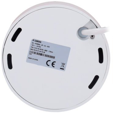 X-Security Mini Dome IP Camera - 4 Megapixel (2688x1520) - 2.8mm fixed lens - WDR 120dB | Dual Light(IR 60m and White Light 60m) - WizSense, with human and vehicle classification - MicroSD 256GB / IP67 & IK10