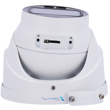 X-Security IP Turret Camera - 4 Megapixel (2688x1520) - 2.7~13.5mm Motorised Lens - WDR 120dB | Dual Light(IR 40m and White Light 40m) - WizSense, with human and vehicle classification - 256GB / IP67 MicroSD