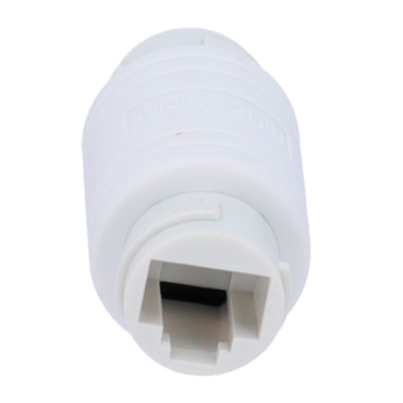 Connector - Input connector RJ45 - Output connector RJ45 - UTP compatible - IP68 - White colour