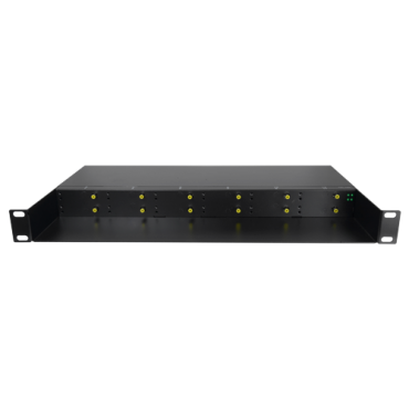 Metal chassis - For racking up to: 12 Media Converters - Dual power supply - 1U - 19"
