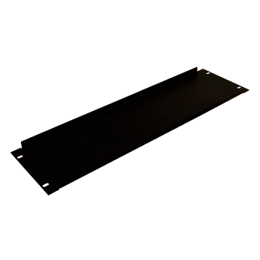 Blind cover for standard rack 19" - Size 3U - Black colour