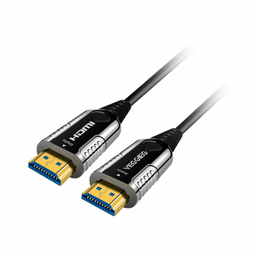 HDMI-OPTICAL-100M: Glasvezel HDMI-kabel - HDMI type A mannelijke connectoren - 4K@60Hz ondersteuning - 100 m - kleur zwart