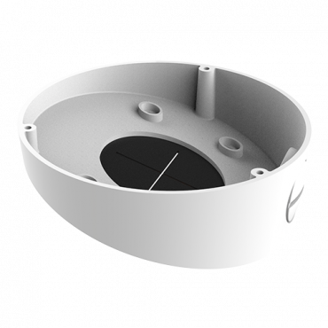 Inclined ceiling mount - Compatible for domes - Valid for exterior use - White colour - Aluminium alloy