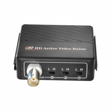 Actieve zender/ontvanger - Geoptimaliseerd voor HDTVI / HDCVI / AHD - 1 videokanaal - BNC / UTP 4-pins - Bereik: 400 ~ 700 m - Ontvanger / Compatibel met BA615A-TX