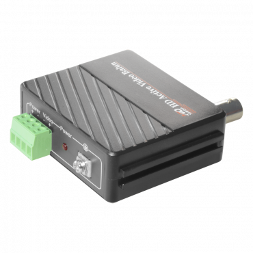 Active transceiver - Optimized for HDTVI / HDCVI / AHD - 1 video channel - BNC/UTP 4 pins - Range: 400 ~ 700 m - Receiver / Compatible with BA615A-TX