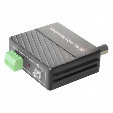 Actieve zender/ontvanger - Geoptimaliseerd voor HDTVI / HDCVI / AHD - 1 videokanaal - BNC / UTP 4-pins - Bereik: 400 ~ 700 m - Ontvanger / Compatibel met BA615A-TX