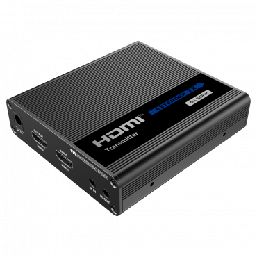 HDMI actieve Extender - Zender en ontvanger - Bereik 60 m - Over kabel UTP Cat 6 - Tot 4K - Voeding DC 5 V