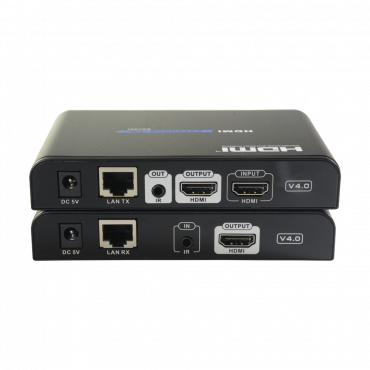HDMI active Extender 1080P - Transmitter and receiver - Range 120 m over UTP cable Cat 6 - IR transmission - Allows point-to-point connection up to 253 - receivers - Standard HDbitT v1.3f
