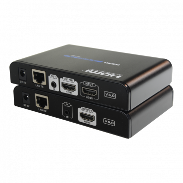 HDMI active Extender 1080P - Transmitter and receiver - Range 120 m over UTP cable Cat 6 - IR transmission - Allows point-to-point connection up to 253 - receivers - Standard HDbitT v1.3f