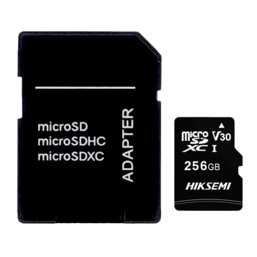 Hikvision Memory Card - Capacity 256 GB - Class 10 | Write speed 20MB/s - To 300 writing cycles -Format FAT32 -  Ideal for mobiles, tablets, etc