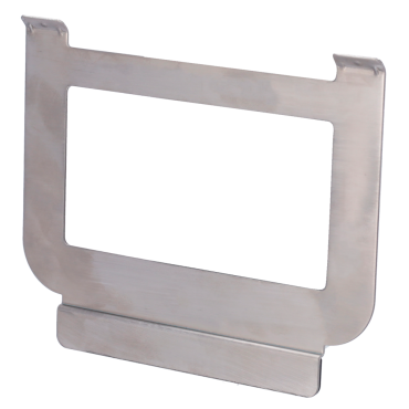Table stand - Specific for video intercom systems - Compatible with AK-C319 monitor - Connection holes - Dimensions: 130 mm (H) x 160 mm (W) x 10 mm (D) - Made of aluminum
