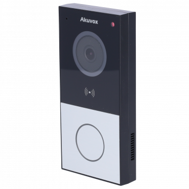 Surface-mounted IP video door entry system - 2MP camera | Crystal clear two-way audio - Opening with MF card, NFC and BLE | 1 relay - TCP/IP, PoE, Wi-Fi, SIP Standard - Maintenance via Cloud - Connection of monitor and plates through Cloud