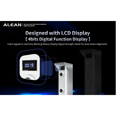 Laser Barrier Detector - Wired | 3 beams - Max distance. The detection 500 m - Simple installation with LED and aligner (ABL-JYD) - NC/NO relay outputs - Power 12~24 VDC/VAC