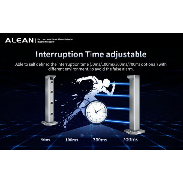 Laser Barrier Detector - Wired | 3 beams - Max distance. The detection 500 m - Simple installation with LED and aligner (ABL-JYD) - NC/NO relay outputs - Power 12~24 VDC/VAC