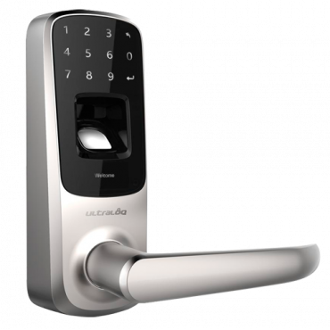 Ultraloq intelligent lock - Fingerprints, keyboard and Bluetooth - Up to 95 users and mobile APP - Autonomous 3 x AA batteries - Resistant and aesthetic - Exterior IP65