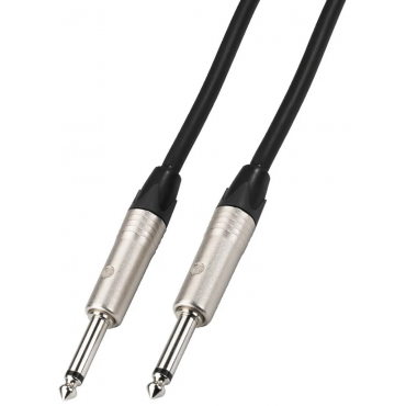 MCCN-150/SW: Audio cable - 1.5m - 2 x 6.3 mm mono plug - Black