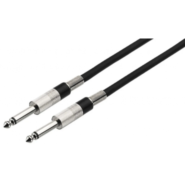 MSC-300/SW: Speaker cable - 3m - 2 x 6.3 mm mono plug - Black