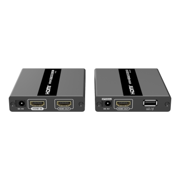 HDMI Extender with KVM | Transmitter and receiver | Range 60 m | Over cable UTP Cat 6 | Up to 1080p@60Hz | Power supply DC 5 V