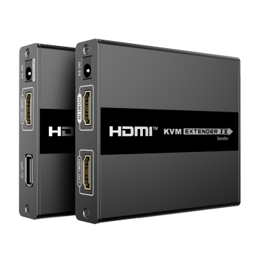 HDMI Extender with KVM | Transmitter and receiver | Range 60 m | Over cable UTP Cat 6 | Up to 1080p@60Hz | Power supply DC 5 V