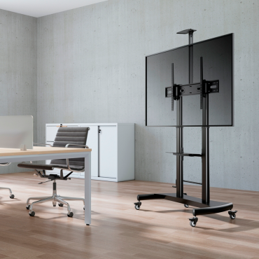 Floor stand with wheels | Up to 86" | Max weight 100Kg | VESA 1000x600mm