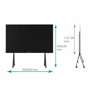 HISENSE Monitor All-in-One LED 138" FHD - Creëer de beste meeslepende AV-ervaring - Pixel Pitch 1,59 mm - Resolutie 1920x1080 - 3xHDMI video-ingangen - geïntegreerde luidsprekers
