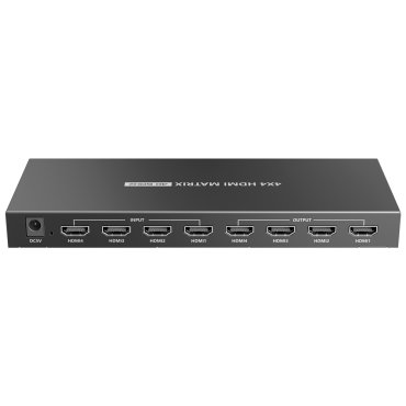  HDMI video matrix | 4 HDMI inputs | 4 HDMI outputs | Up to 4K (input and output) | Up to 4K (input and output) | Allows remote control