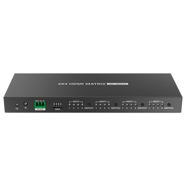  HDMI video matrix | 4 HDMI inputs | 4 HDMI outputs | Up to 4K (input and output) | Up to 4K (input and output) | Allows remote control