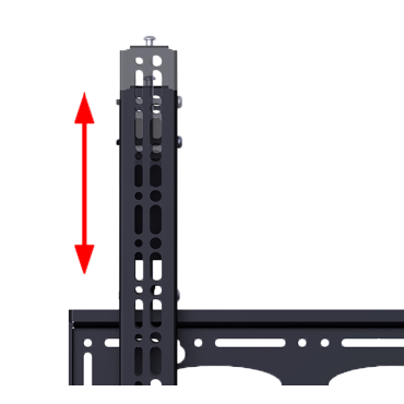 Flat screen bracket with tilt function - Up to 86" - Max weight 130Kg - VESA 1000x600mm