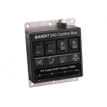 Control box for BANDIT 240 with fluid level indicator. For remote operation and control.