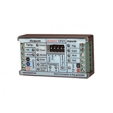 Compact controller for BANDIT 320 fog generator, integrates into existing alarm panel, excluding power supply