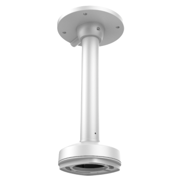 Ceiling bracket - Height 573 mm - Valid for exterior use - White colour - Made of aluminum - Cable passDS-1271ZJ-120: Plafondbeugel - Hoogte 573 mm - Geschikt voor binnen en buitengebruik - Kleur wit - Gemaakt van aluminium - Kabeldoorvoer