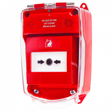 Advanced - Protection housing - Weatherproof IP65 - Compatible with Advanced fire alarm push buttons - Protection against possible knocks or pulses by mistake