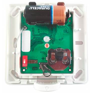 Advanced LED-indicatielamp op afstand - Tweeweg draadloze communicatie - tot 200 m communicatie - Tweekleurige (rood-groene) LED-indicator - Behuizing gemaakt van wit ABS - Afmetingen 80x80x27 mm