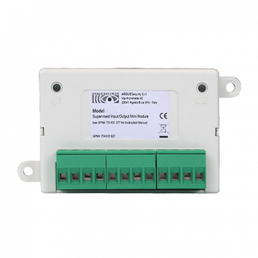 Advanced Analog Module - 1 monitored output - Built-in short-circuit isolator - Compatible with Argus Vega protocol - Conductor cable up to 2.5mm2 - Certificate EN54-17