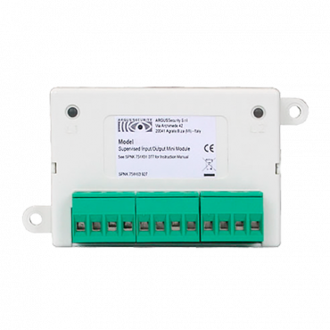 Advanced Analog Module - 1 supervised input and 1 supervised output - Built-in short-circuit isolator - Compatible with Argus Vega protocol - Conductor cable up to 2.5mm2 - Certificate EN54-17