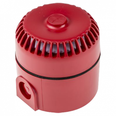 Roshni LP - Wired siren for interior and exterior fire - Loudness 103dB at 1m - 32 alarm tones - High base for easy installation - Power supply 24 VDC