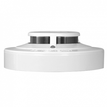 NB-338-2-LED: Conventional optical fire detector - Certificate EN54 part 7 - Double LED alarm to see it from anywhere - Made of ABS material with heat resistance - Base not included - Interchangeable base with the entire wizmart range