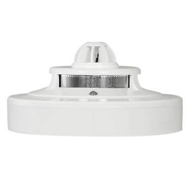 NB-338-2H-LED: Conventional thermal optical fire detector - Certificate EN54 part 5-7 - Double LED alarm to see it from anywhere - Made of ABS material with heat resistance - Base not included - Interchangeable base with the entire wizmart range