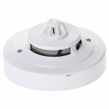 NB-338-2H-LED: Conventional thermal optical fire detector - Certificate EN54 part 5-7 - Double LED alarm to see it from anywhere - Made of ABS material with heat resistance - Base not included - Interchangeable base with the entire wizmart range