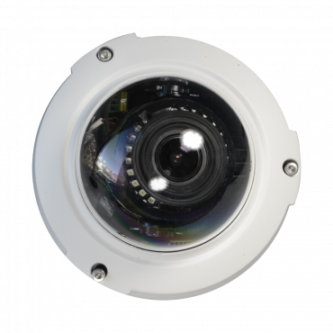 5 MP Branded IP Camera - 1/2.5" Progressive Scan CMOS - Compression H.264/MJPEG - Motorized lens 4~9mm / Audio / Alarm - IP66 / IK10 / SD / PoE.af - WEB, DSS/PSS, Smartphone and NVR
