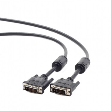 DVI cable - Dual link DVI-D to DVI-D cable - Length: 10 meters - Color: black