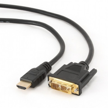 HDMI naar DVI-kabel - 4.5 m - HDMI male / DVI male - goldplated - single Link