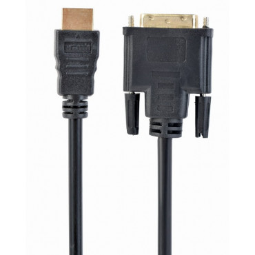 HDMI naar DVI-kabel - 3 m - HDMI male / DVI male - goldplated - single Link