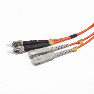 CFO-STSC-OM2-2M: Duplex multimode fibre optic cable - ST to SC - 2 m