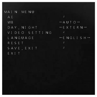 4 in 1 Hidden Camera (HDTVI / HDCVI / AHD / CVBS), 1/2.9" Sony© 2.12 Mpx Exmor IMX322, Lens 3.6mm, 0.1 Lux, OSD menu