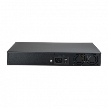 SW1916-F-300-HIPOE: PoE Switch - 16 PoE ports + 2 GIGA Uplink + 1 SFP - Port speed 10/100 Mbps - Port 65W 1 / ports 30W 2-16 / maximum 300W - CCTV mode up to 250m at 10Mbps - Hi-PoE / IEEE802.3at (PoE+) / af (PoE)