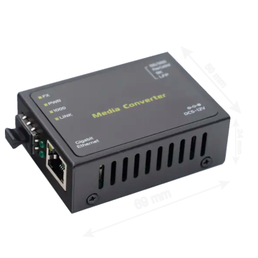 Media Converter - 1x Ethernet RJ45 - 1x SFP - Gigabit - 10/100/1000 Base-TX - Ultra Compact Size