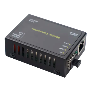 Mediaconverter - 1x Ethernet RJ45 - 1x SFP - Gigabit - 10/100/1000 Base-TX - Ultracompact formaat